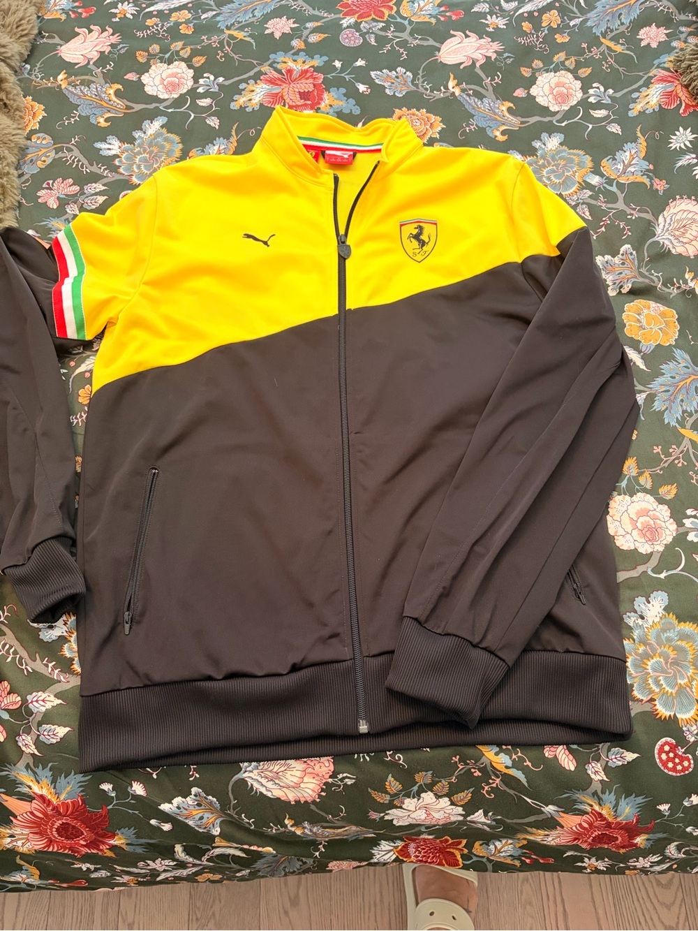 Ferrari/Puma Yellow & Black Bomber Jacket